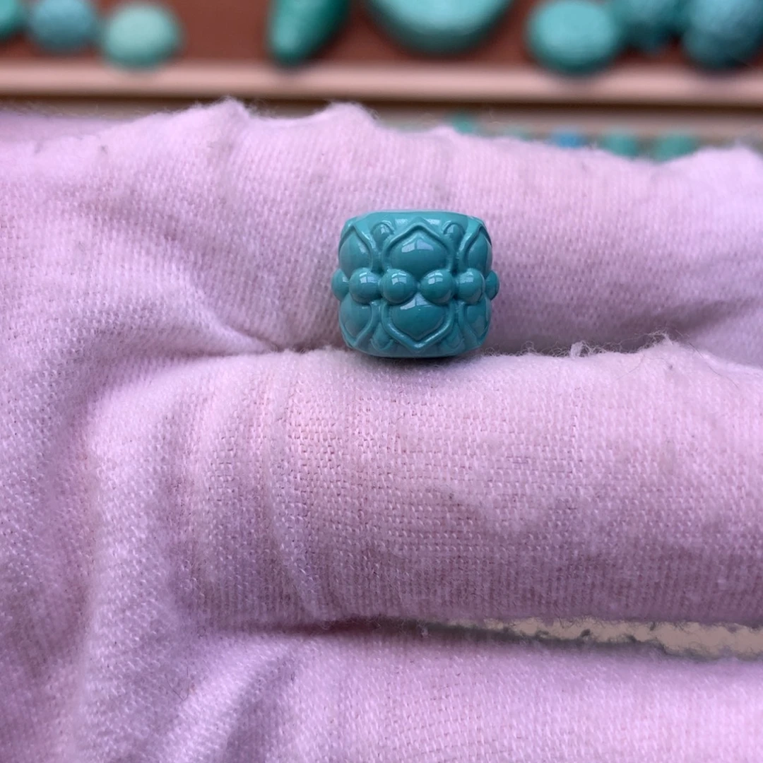 原生态散珠配珠并蒂莲花卡12