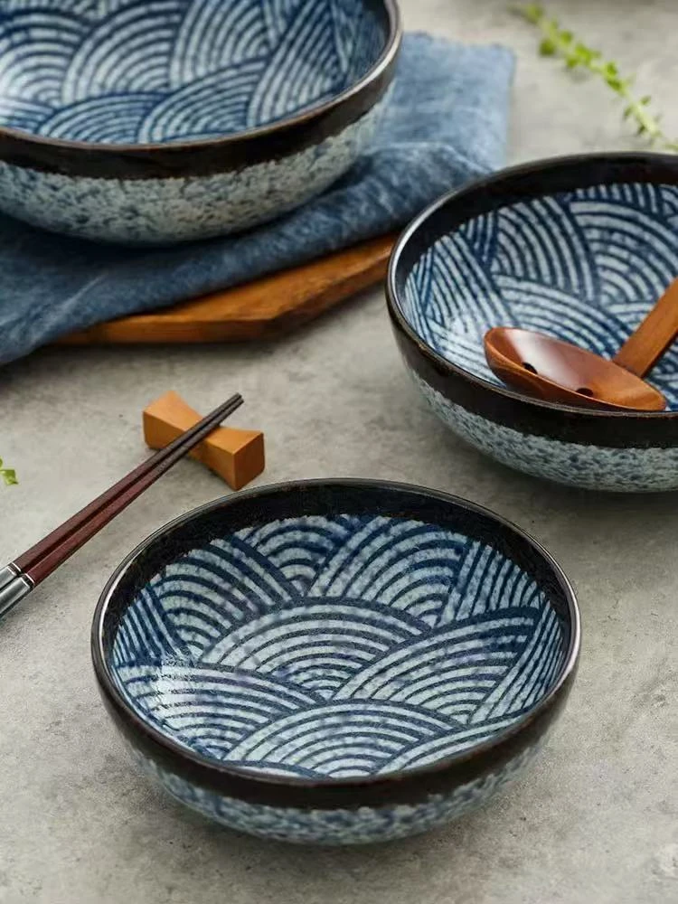 美浓烧青海波钵碗