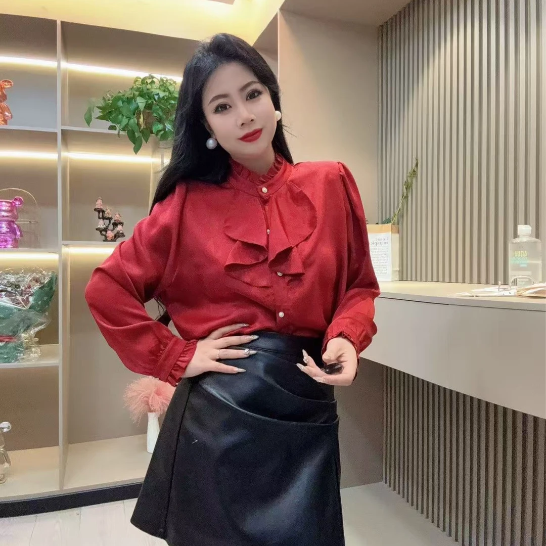 冬季小衫-尊 638 时尚潮流轻奢风女人味气质款胖MM大码女装新款