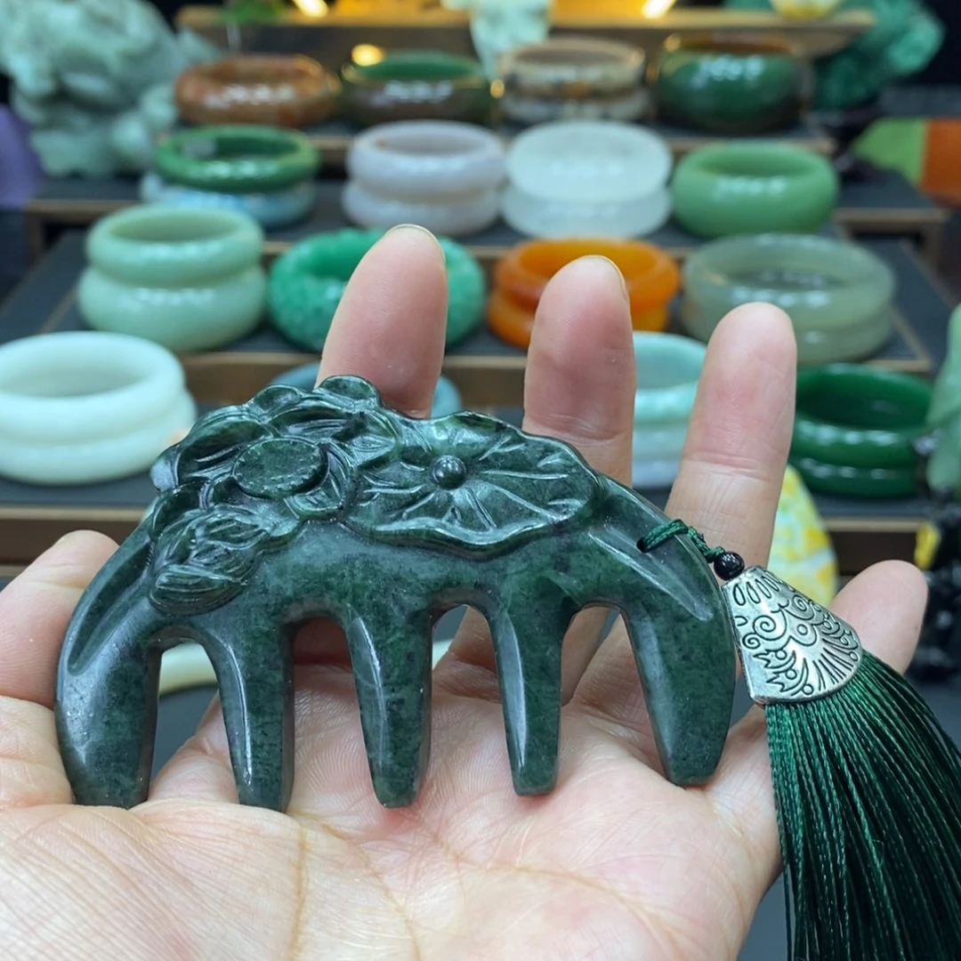 蛇纹石玉未镶嵌手把件