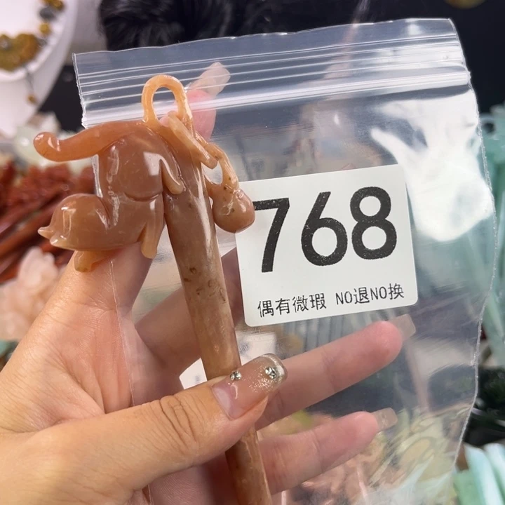 未镶嵌岫玉发饰鸽***9