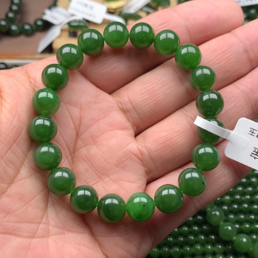 【闪购商品】未镶嵌手链和田玉（碧玉）10