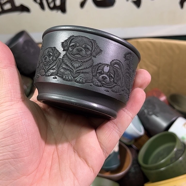 茶杯紫砂全手工紫砂主人杯