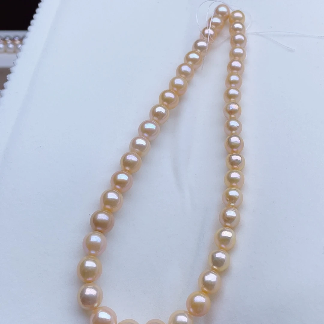 银S925镶嵌淡水珍珠颈饰