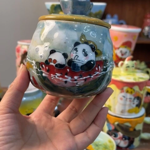 炉景德镇釉下手绘陶瓷