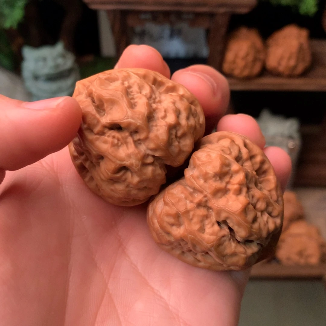 仔***仔文玩核桃把件42尺寸三角蛙