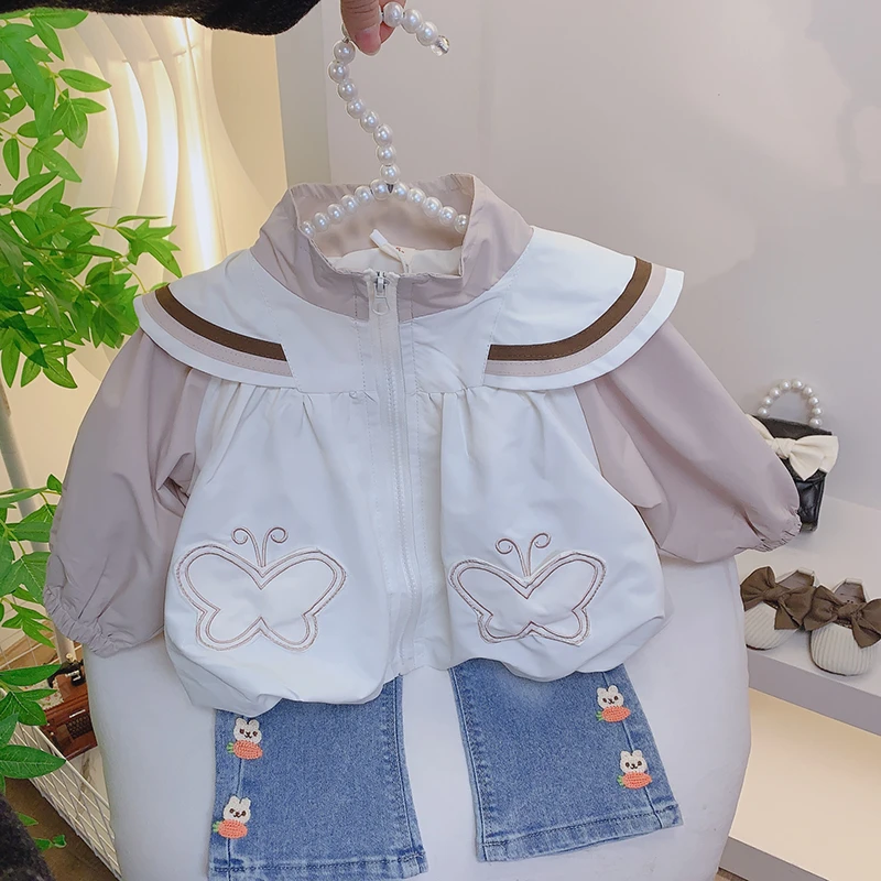 2025新款潮流女童秋季普通外套休闲拉链韩版秋装小童少女风春季