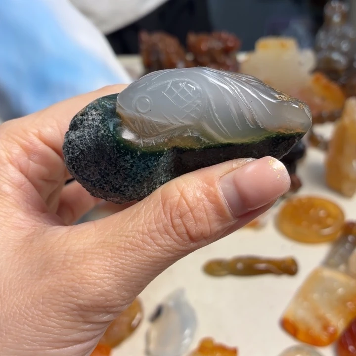 玛瑙/玉髓未镶嵌吊坠(不含链)