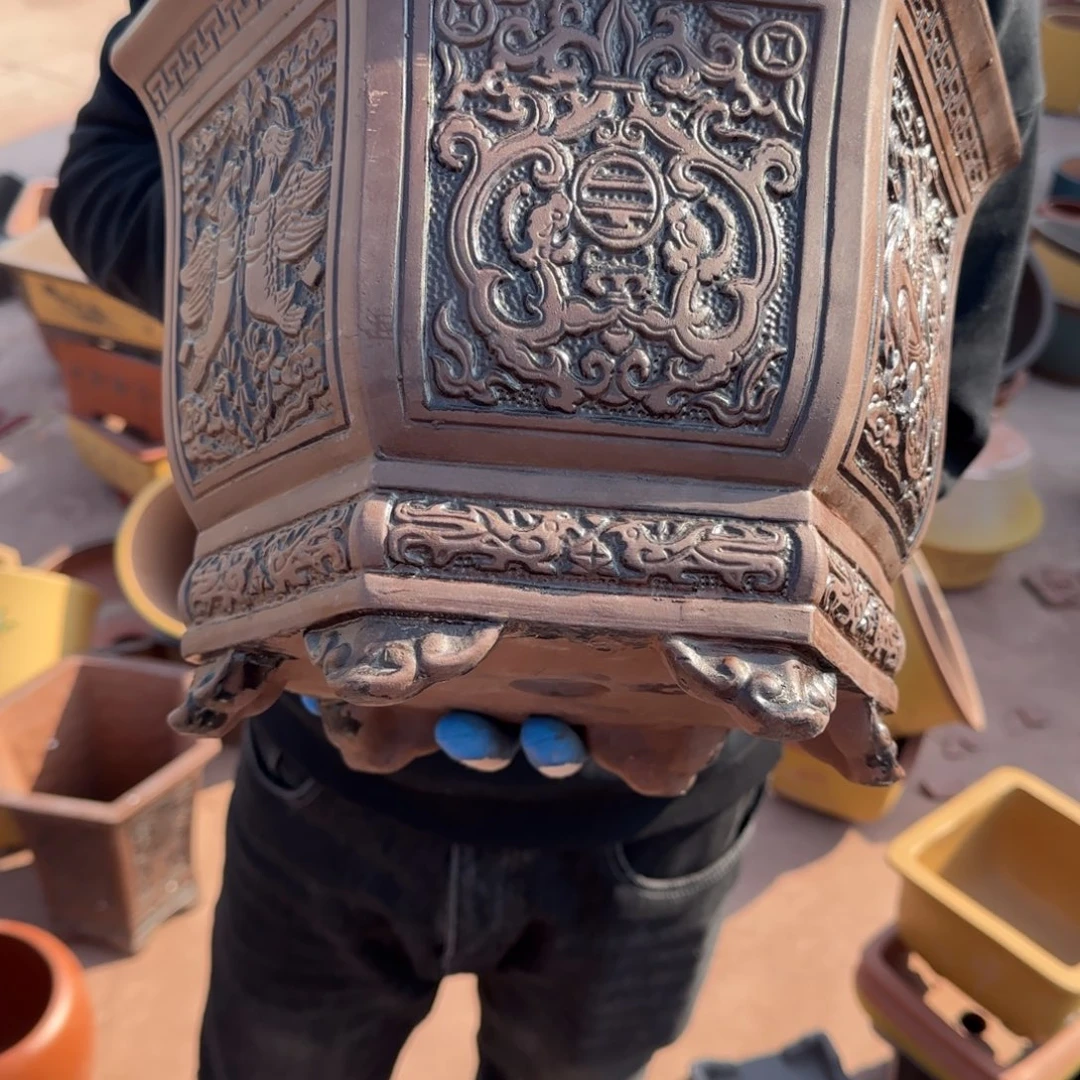 紫砂花盆口径26.22口径