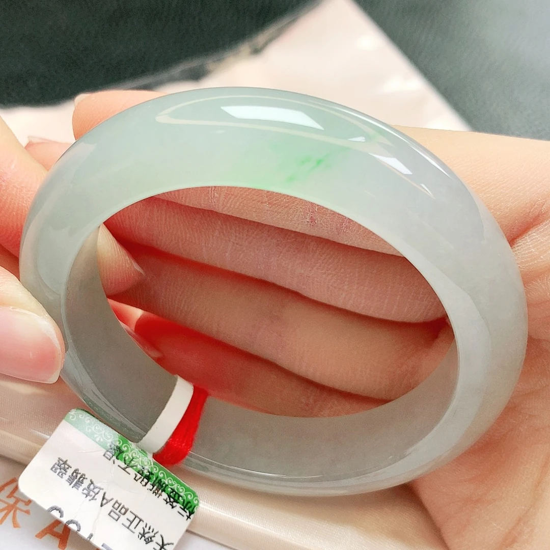 翡翠未镶嵌手镯缅甸天然a货翡翠手镯