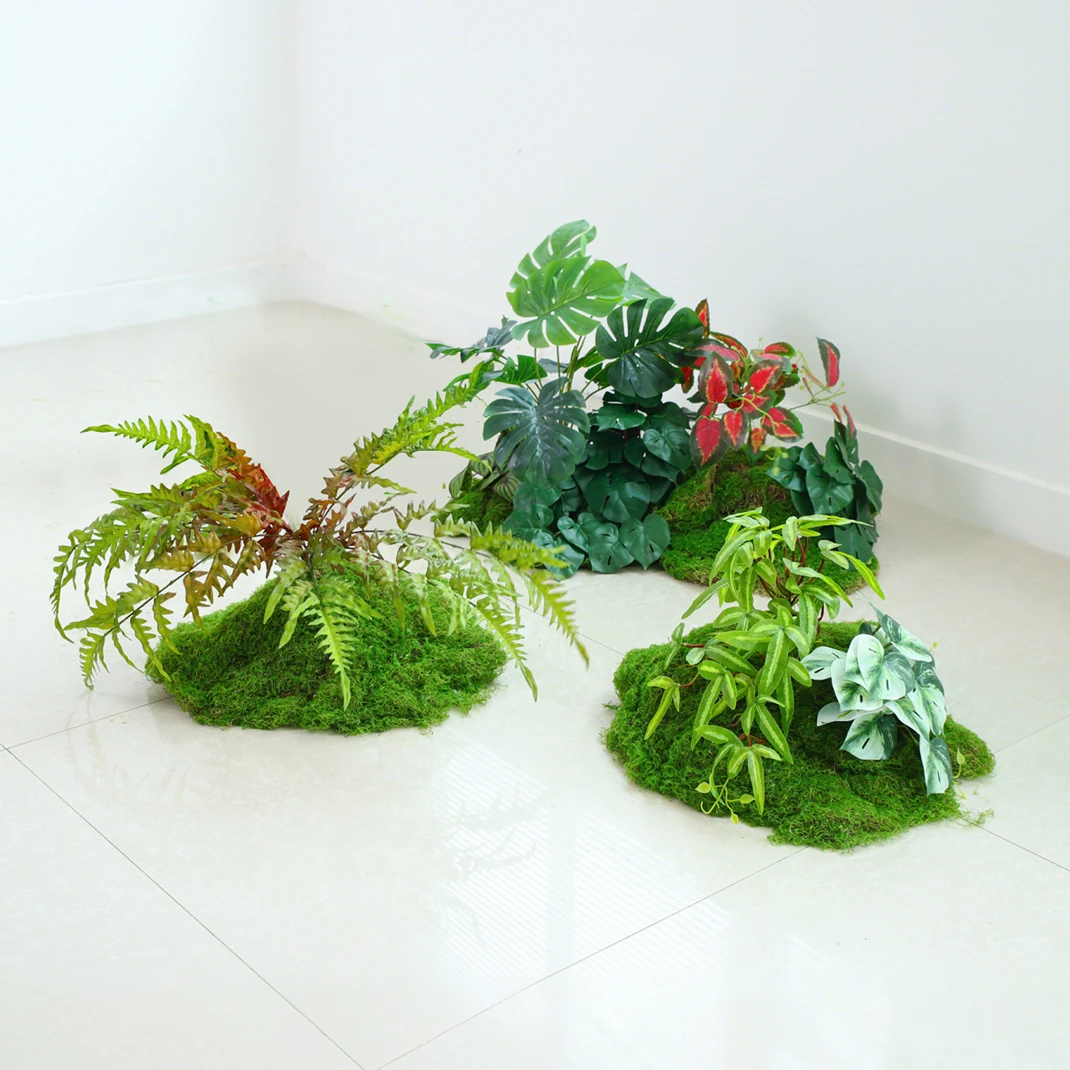 【25】仿真绿植造景组合餐厅酒店橱窗假花装饰阳台院子植物景观布置