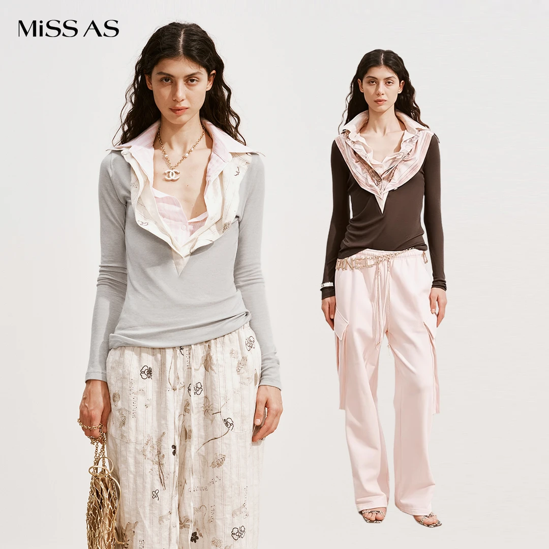 【MEDIUM WELL】时尚多层领套头衫上衣女25新品MISSAS买手店