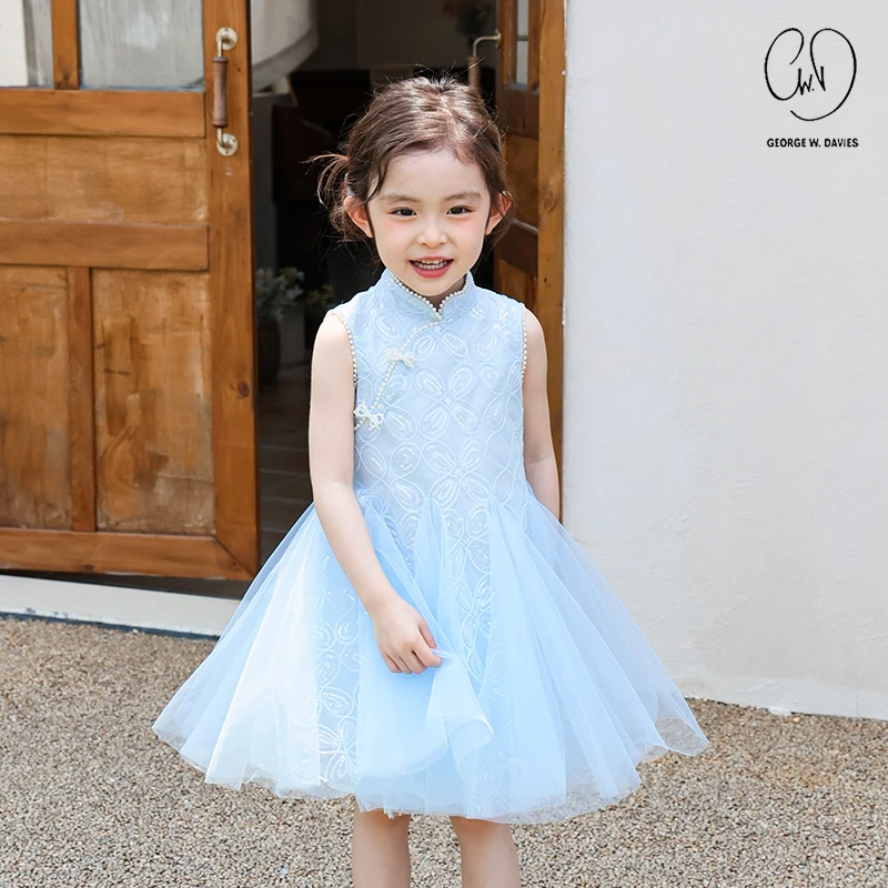 【兰亭蝶序】SPG0063童装礼服连衣裙夏季儿童旗袍女童裙子汉服洋气