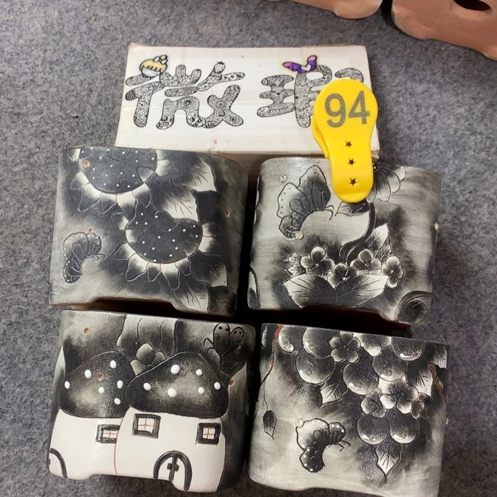 顺**水微瑕福利红陶花盆