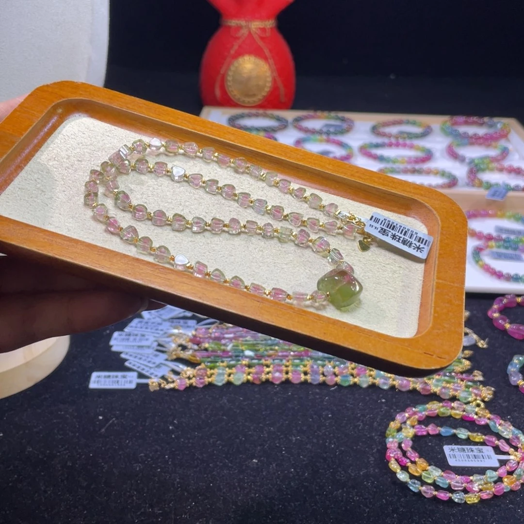 未镶嵌碧玺手链A9碧玺手链