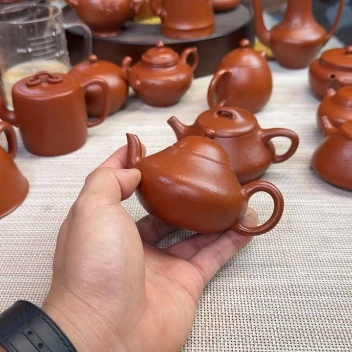 @***形紫砂壶全手工制作梨型