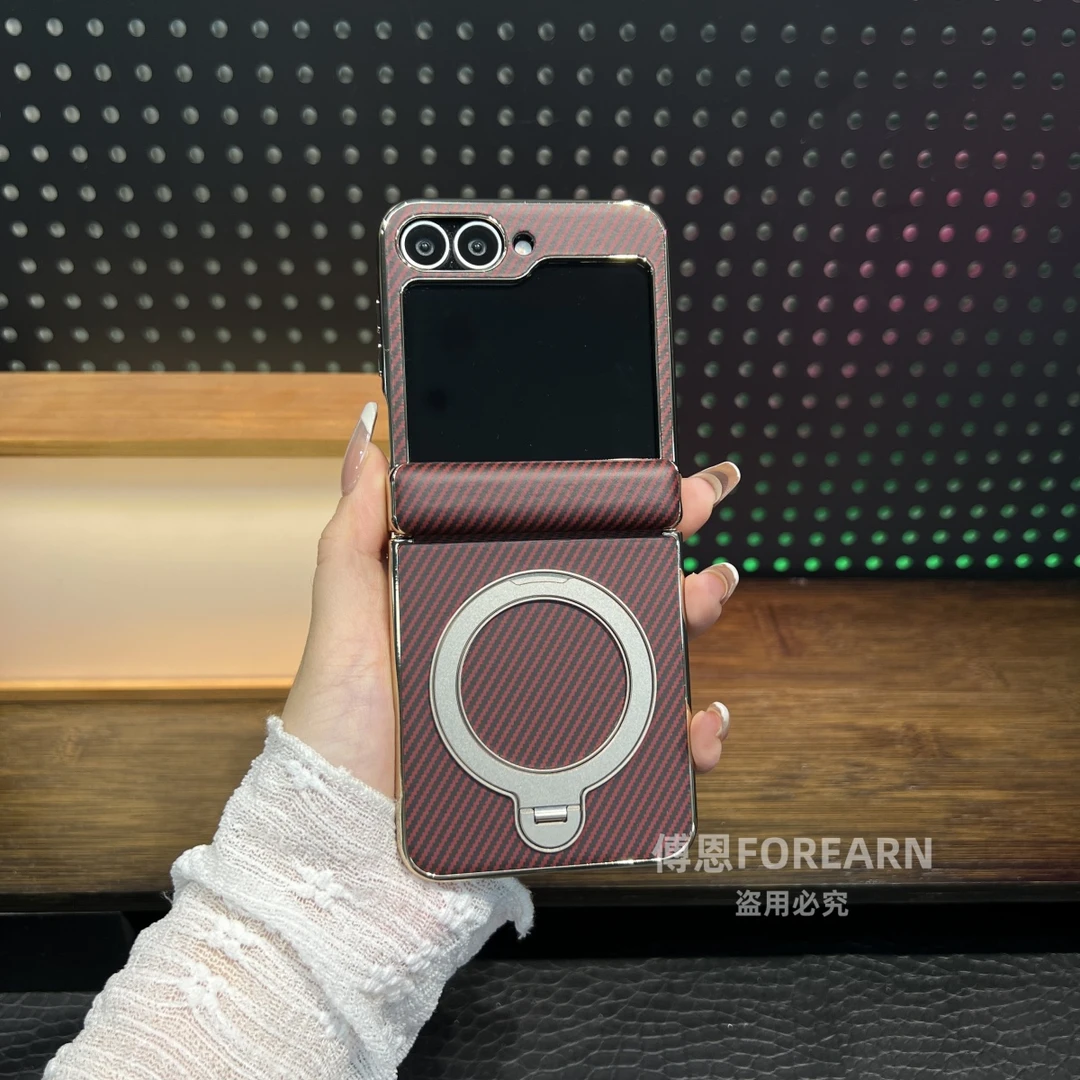 适用于三星ZFlip6手机壳flip5小折叠屏flip6保护套创意磁吸支架