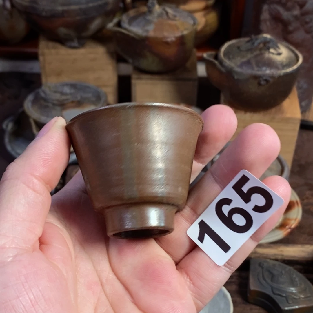 备前烧柴烧茶具各见邦仙