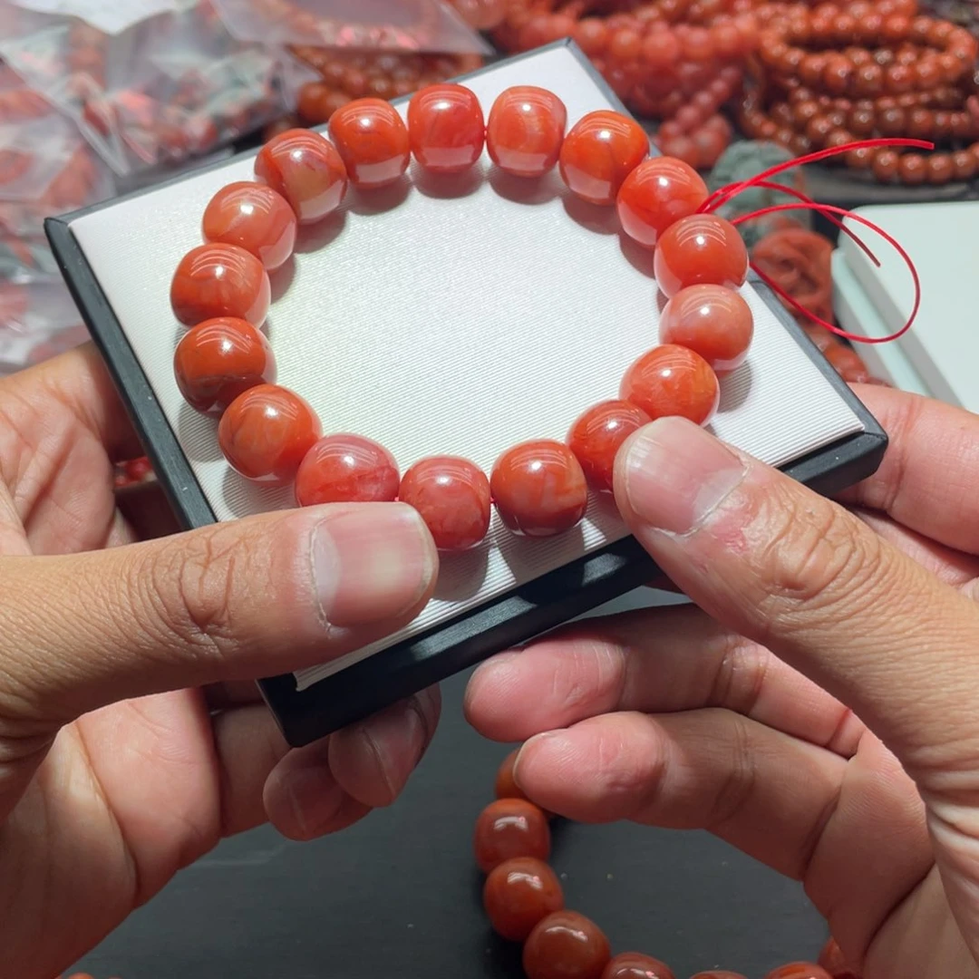 南红玛瑙手链未镶嵌