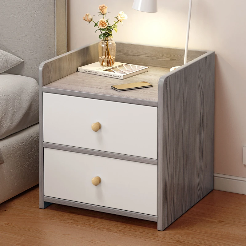 床头柜家用简约现代简易收纳柜带锁迷你储物柜小型卧室出租房小柜