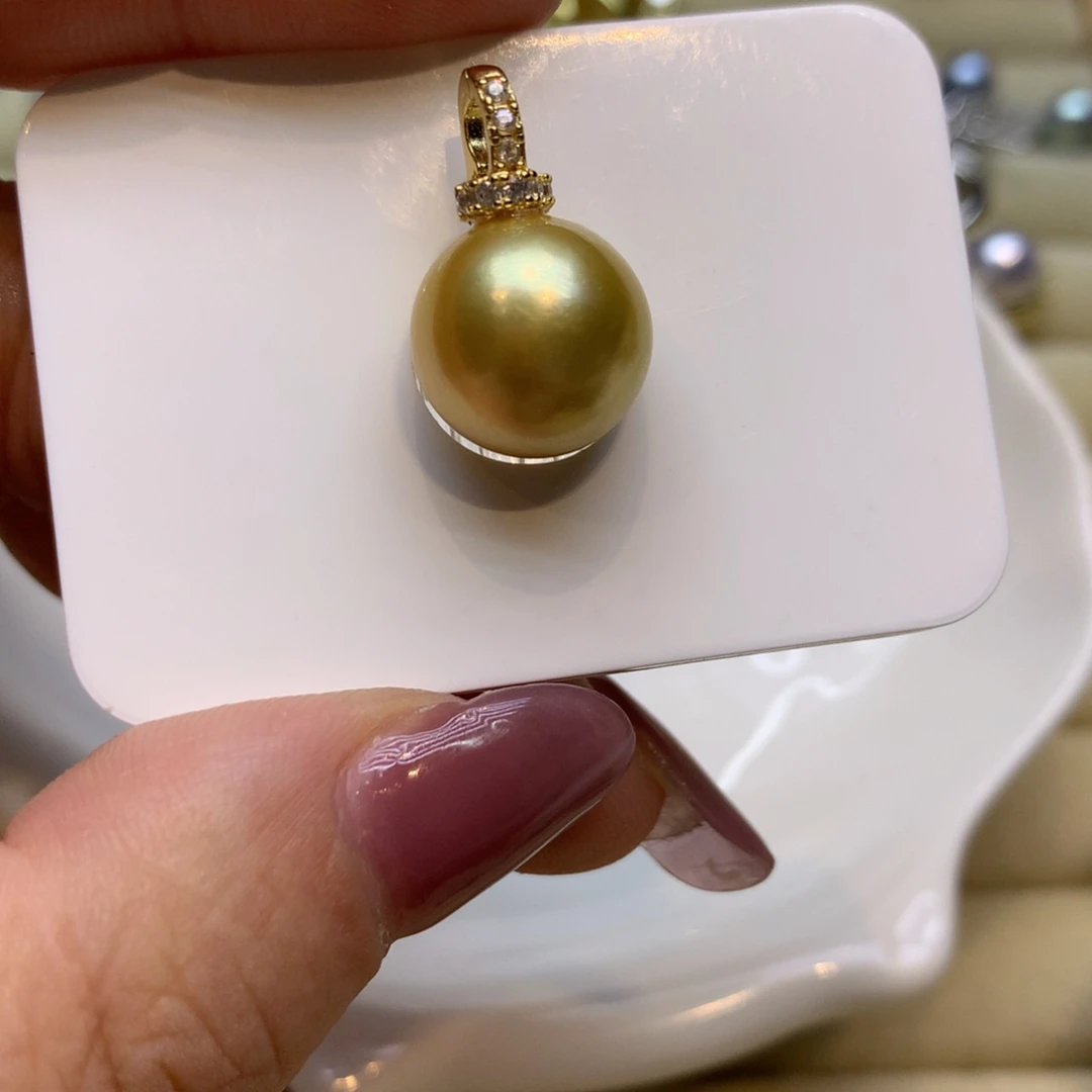 颈饰银S925镶嵌海水珍珠