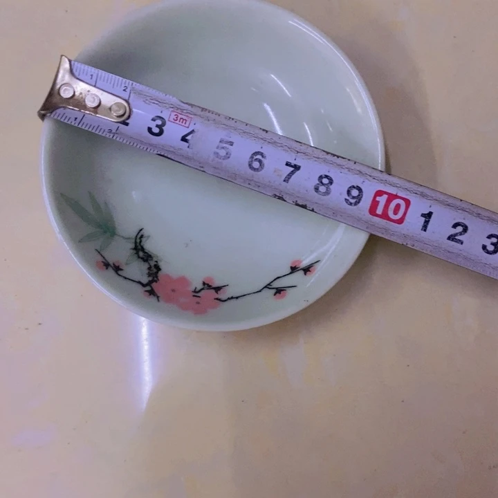 陶10厘米豆青釉小碟子景德镇