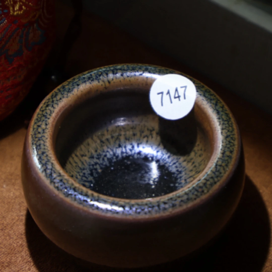 秋罗龙窑柴烧建窑建盏原矿全手工茶盏高端主人杯