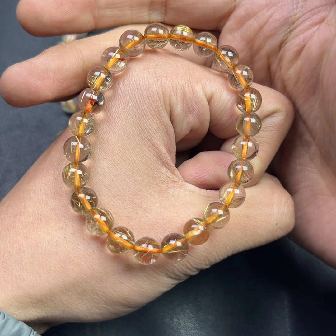 发晶颈饰未镶嵌多样性钢板料金发晶卡8