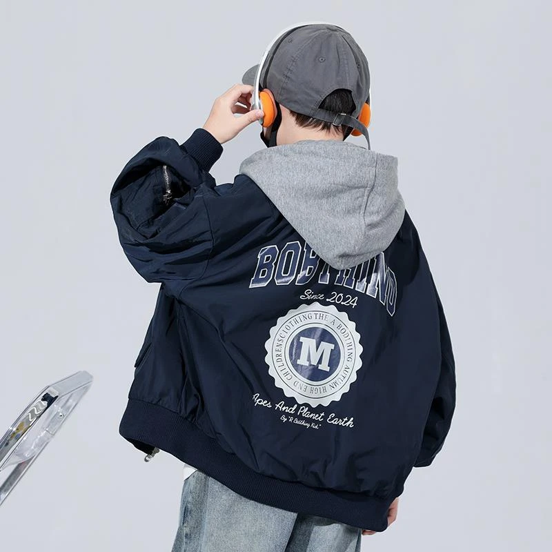 儿童装男童春装外套2025新款帅气男孩春秋款中大童秋季炸街洋气潮