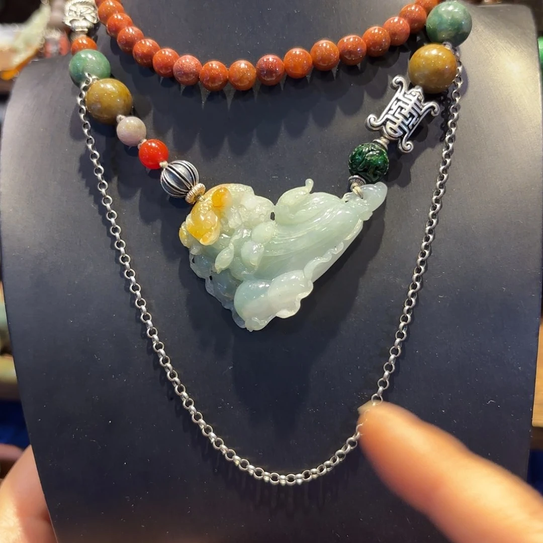 翡翠颈饰未镶嵌原创