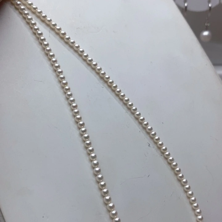 耳饰银S925镶嵌淡水珍珠
