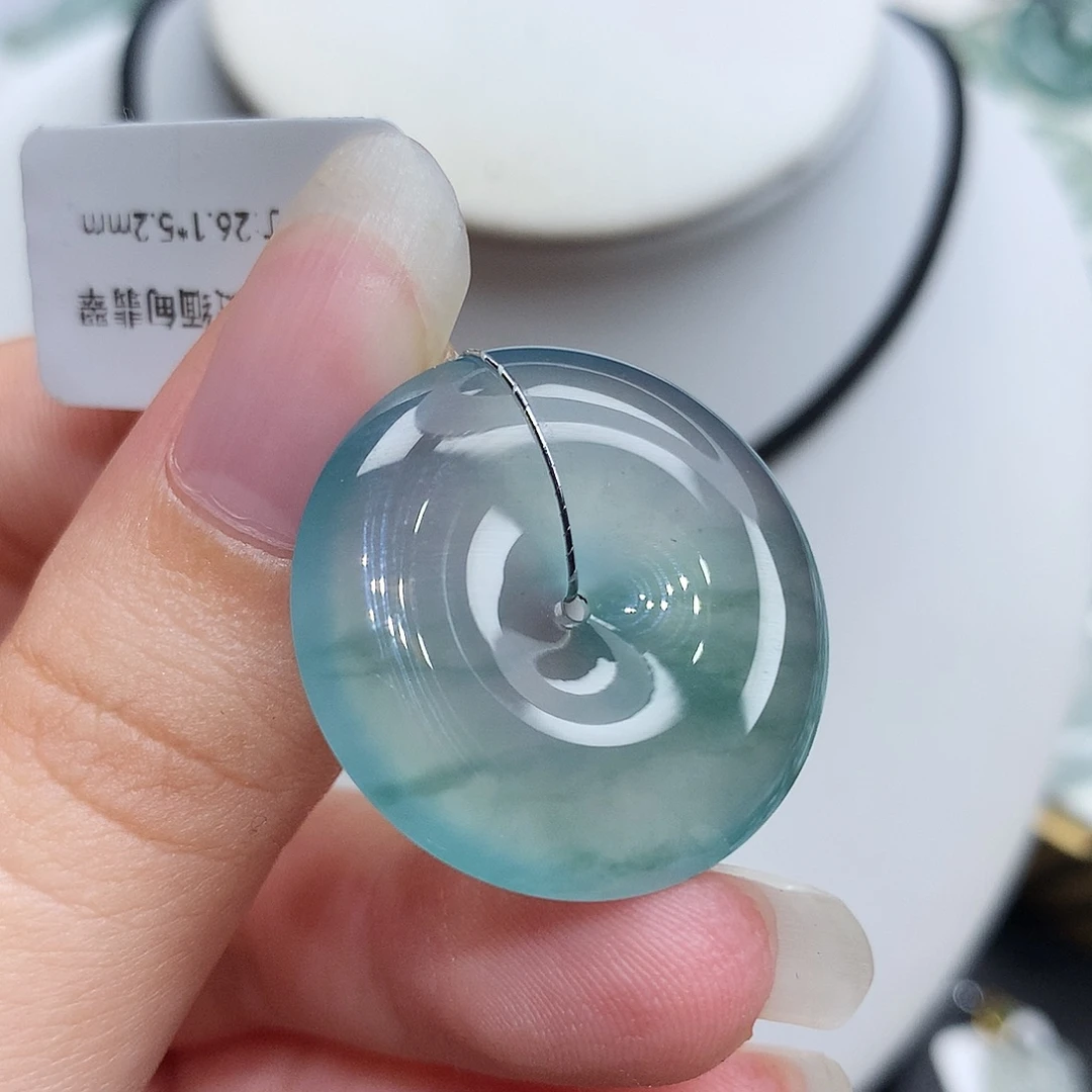 翡翠未镶嵌胸饰翡翠29，26.1/5.2