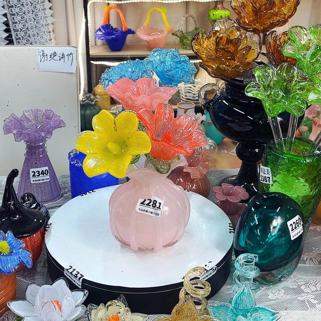 3花1瓶2281不完美 家悦琉璃工艺品