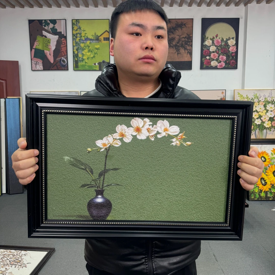 客厅艺术中古风装饰画法式复古书房墙画餐厅墙挂画高级感壁画146