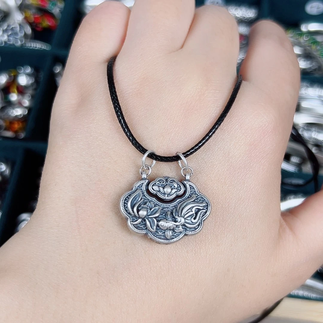 无足银足银999吊坠