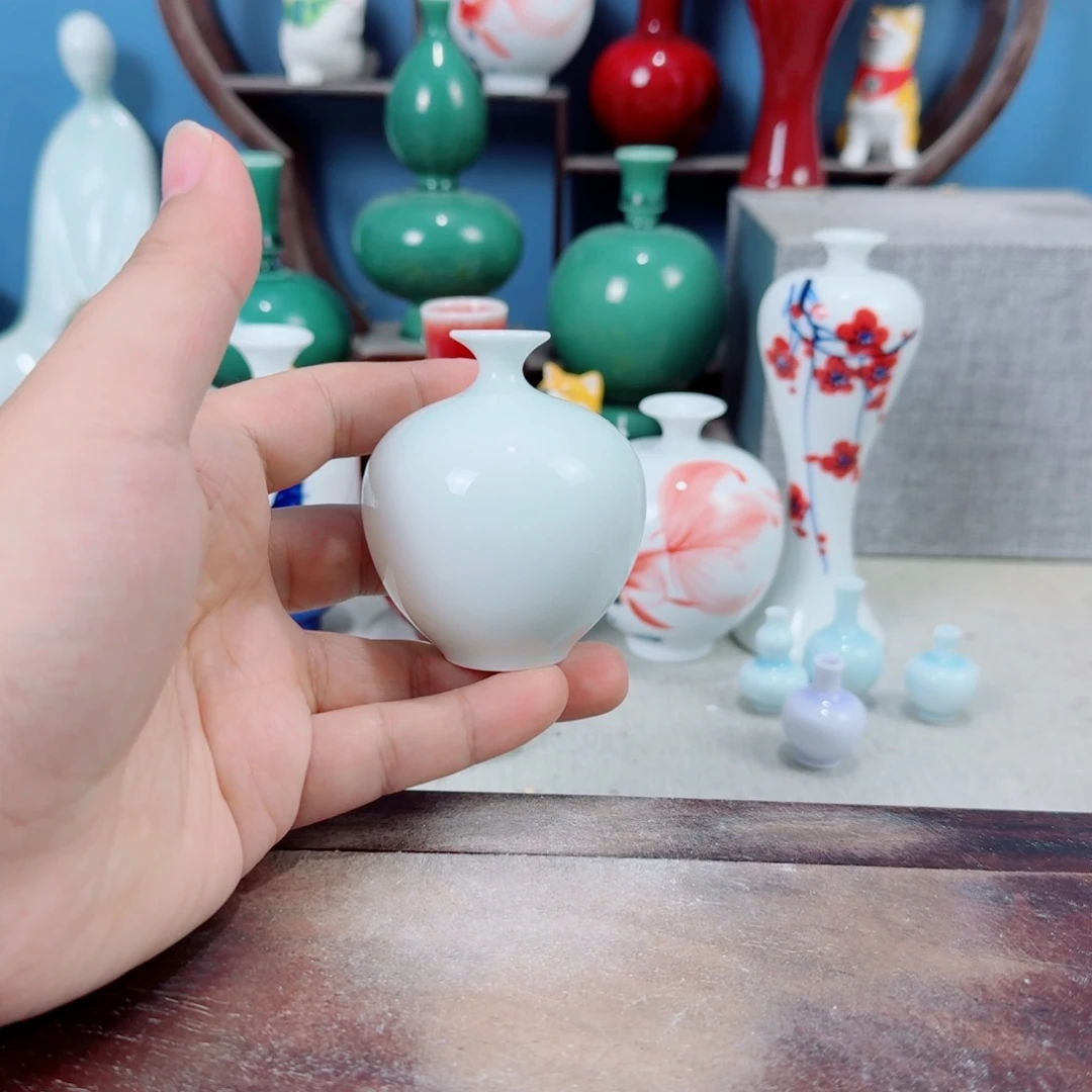 陶瓷手工小花器摆件