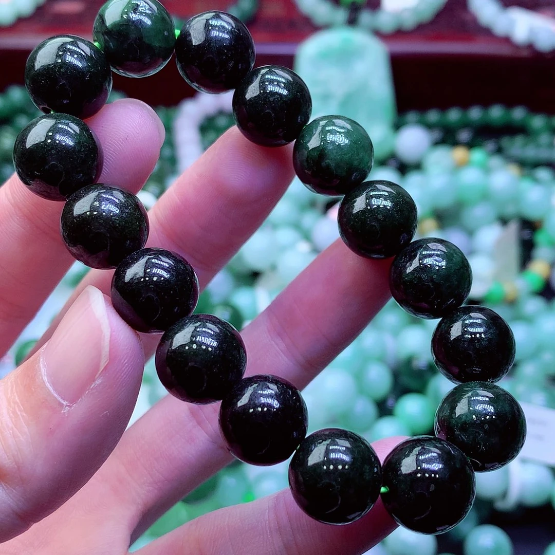 翡翠未镶嵌毛衣链