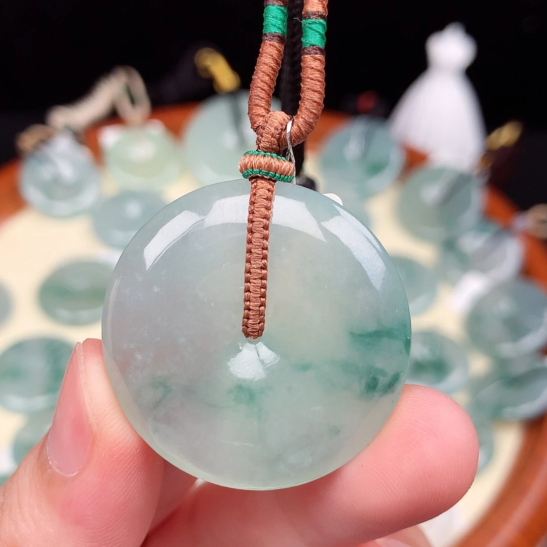 翡翠未镶嵌颈饰33.9-6.9