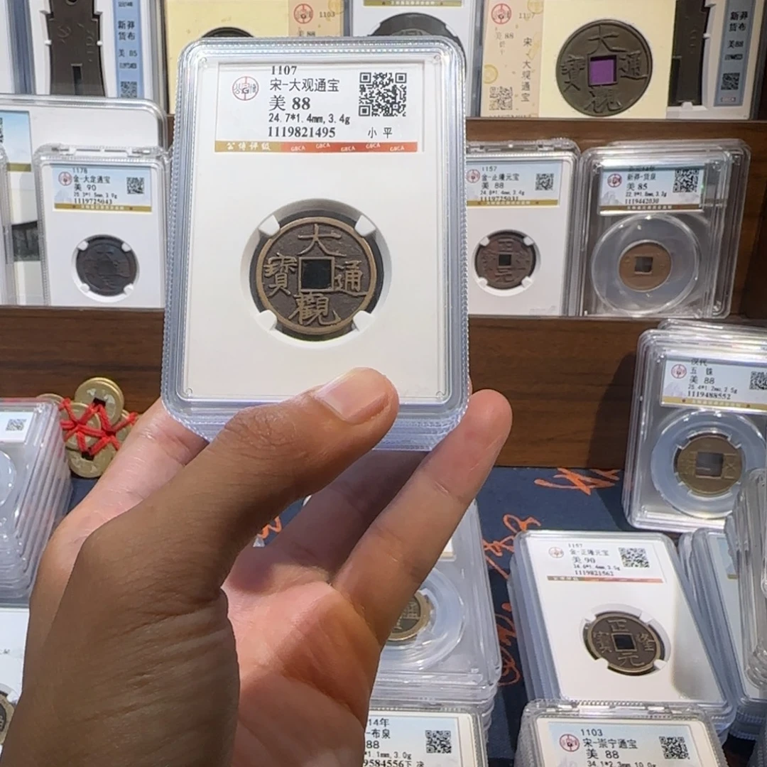 铜传世。大观通宝 保真包老