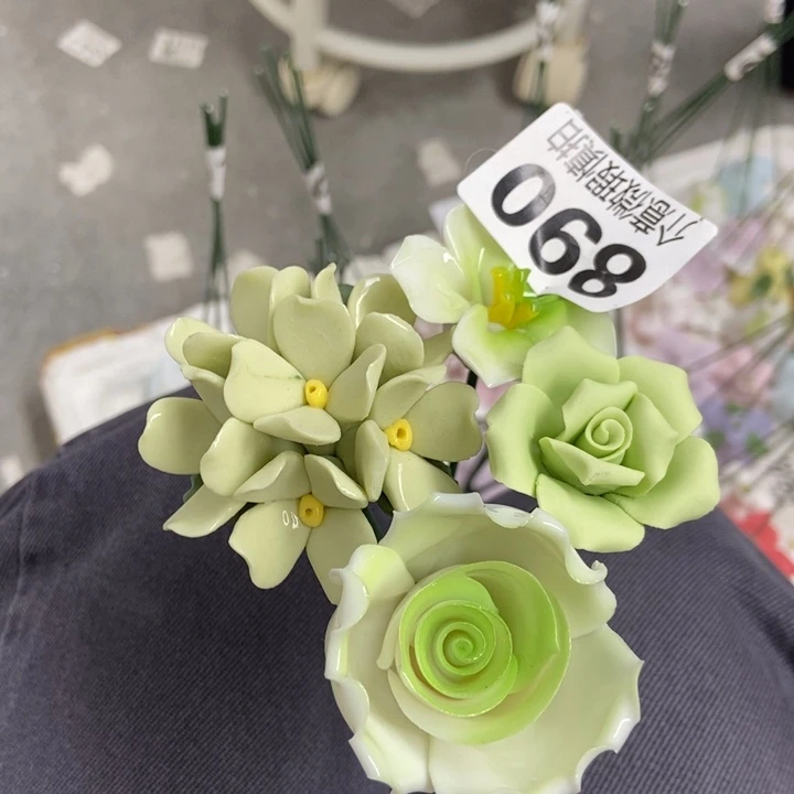 杯手工制作陶瓷花