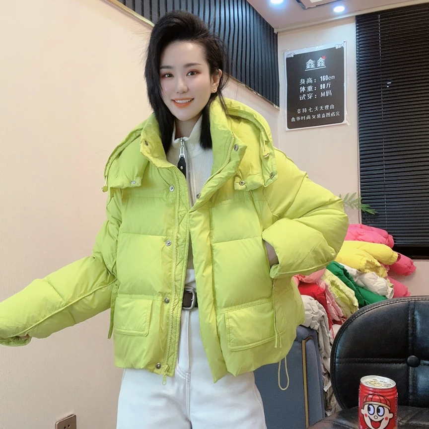 【馨馨】秋冬新款厚款保暖7985时尚百搭短款保暖外套