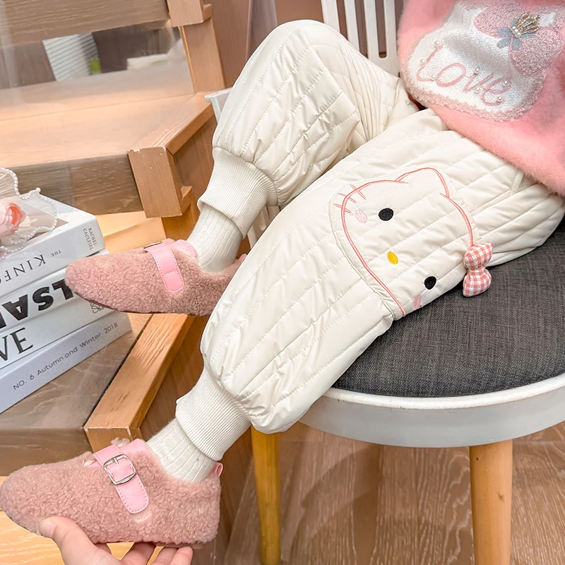 女童冬季裤子2025新款儿童装秋冬款一条过冬宝宝棉裤