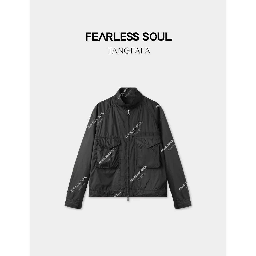 TFF X FS 2025小众日系大口袋立领夹克设计冲锋衣外套女825FW088