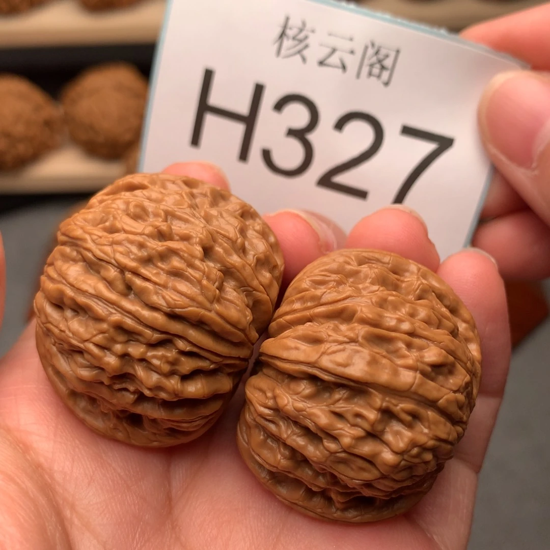 文玩核桃把件38磨盘