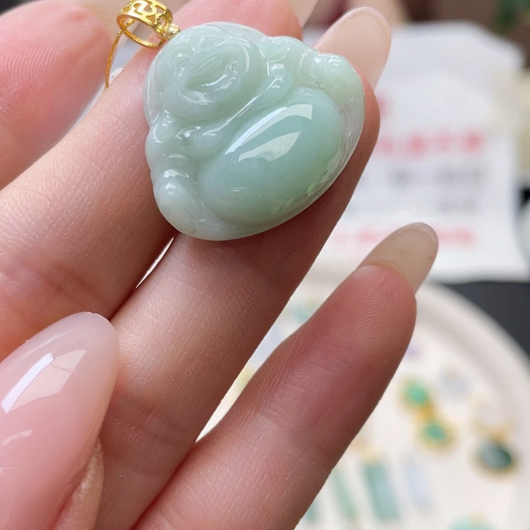 翡翠银S925镶嵌颈饰翡翠