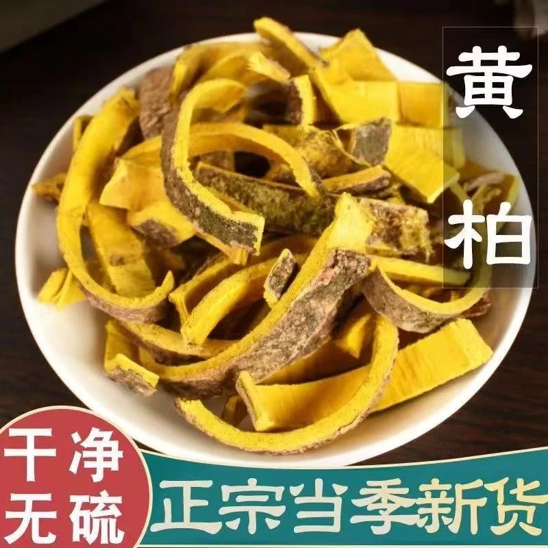 黄柏中药材川黄柏皮黄柏片黄伯黄白和可搭仓苍术粉泡水茶新干货