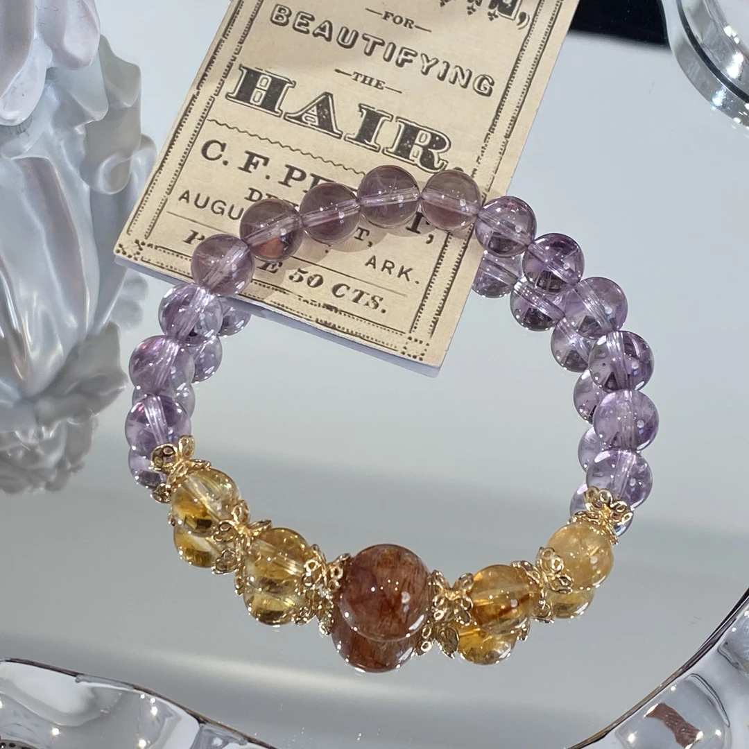 【紫ba王】水晶手串原创小众设计