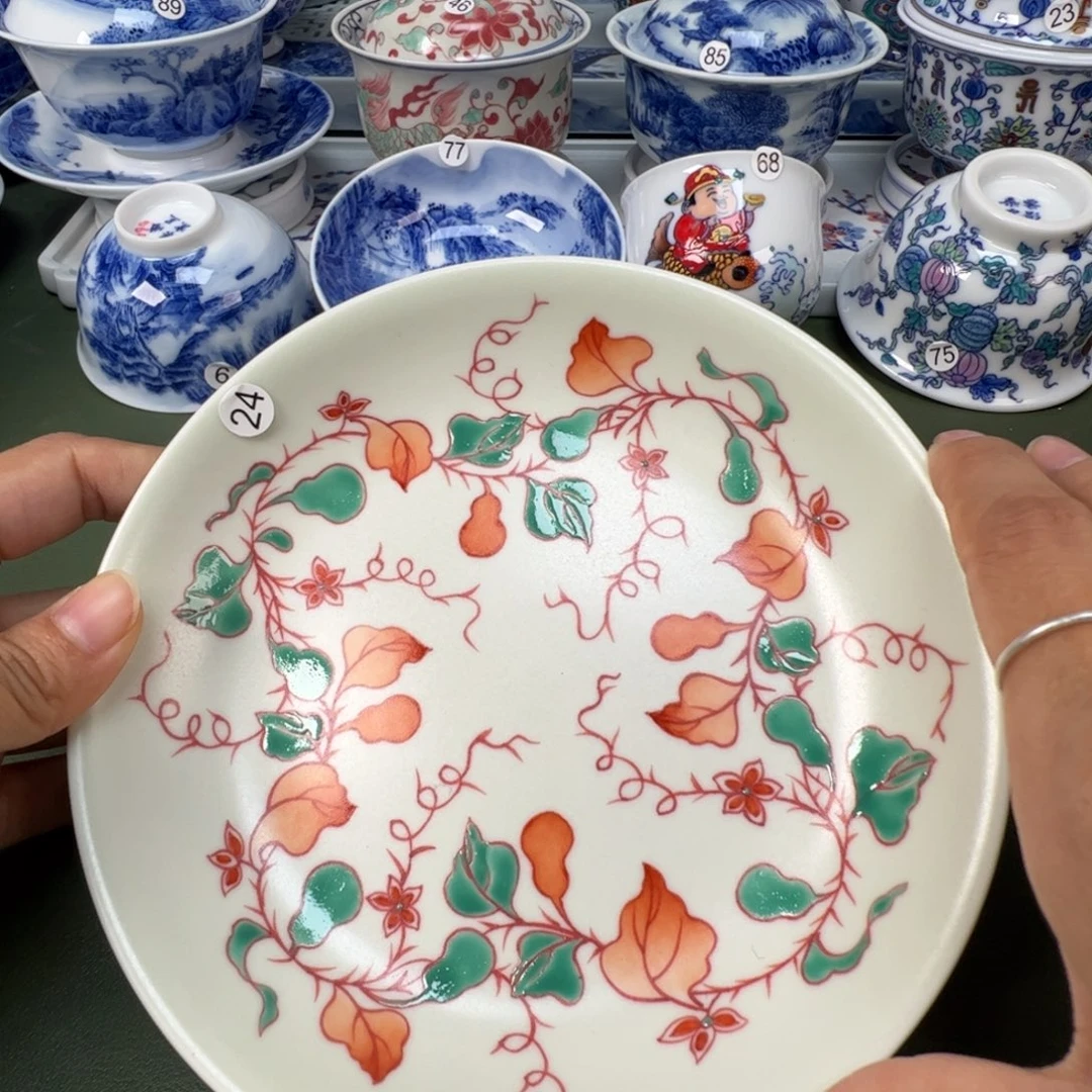 陶瓷景德镇纯手工纯手绘茶具木木24