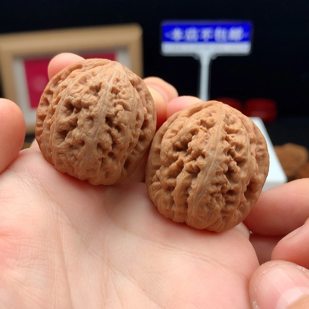 文玩核桃吊坠原桩粗筋mini