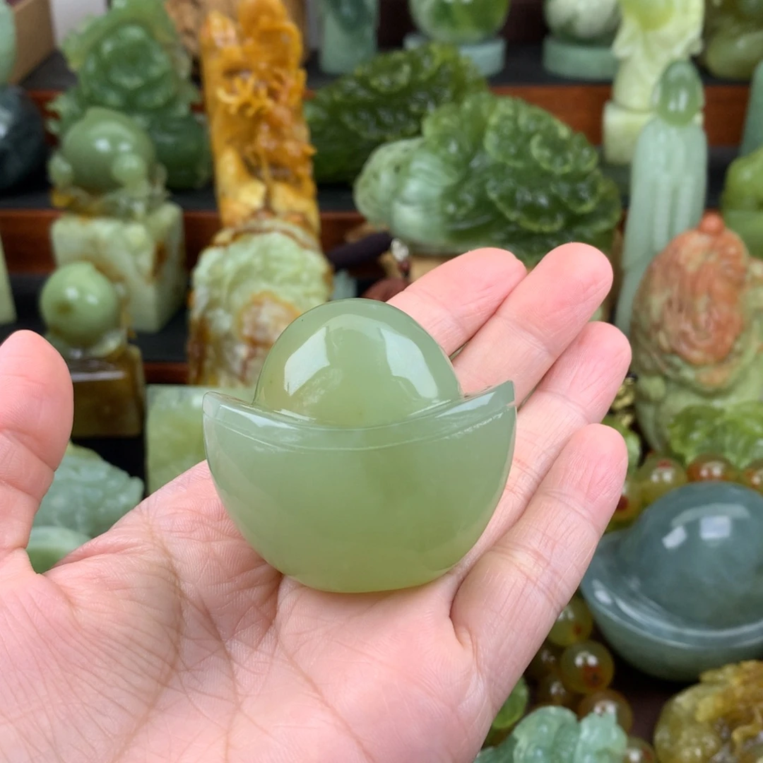 岫玉未镶嵌手把件